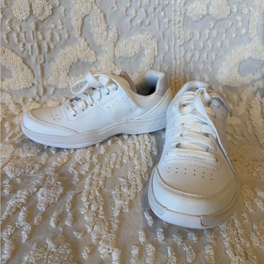 Ryka Women's All-White Lace-Up Sneakers #572